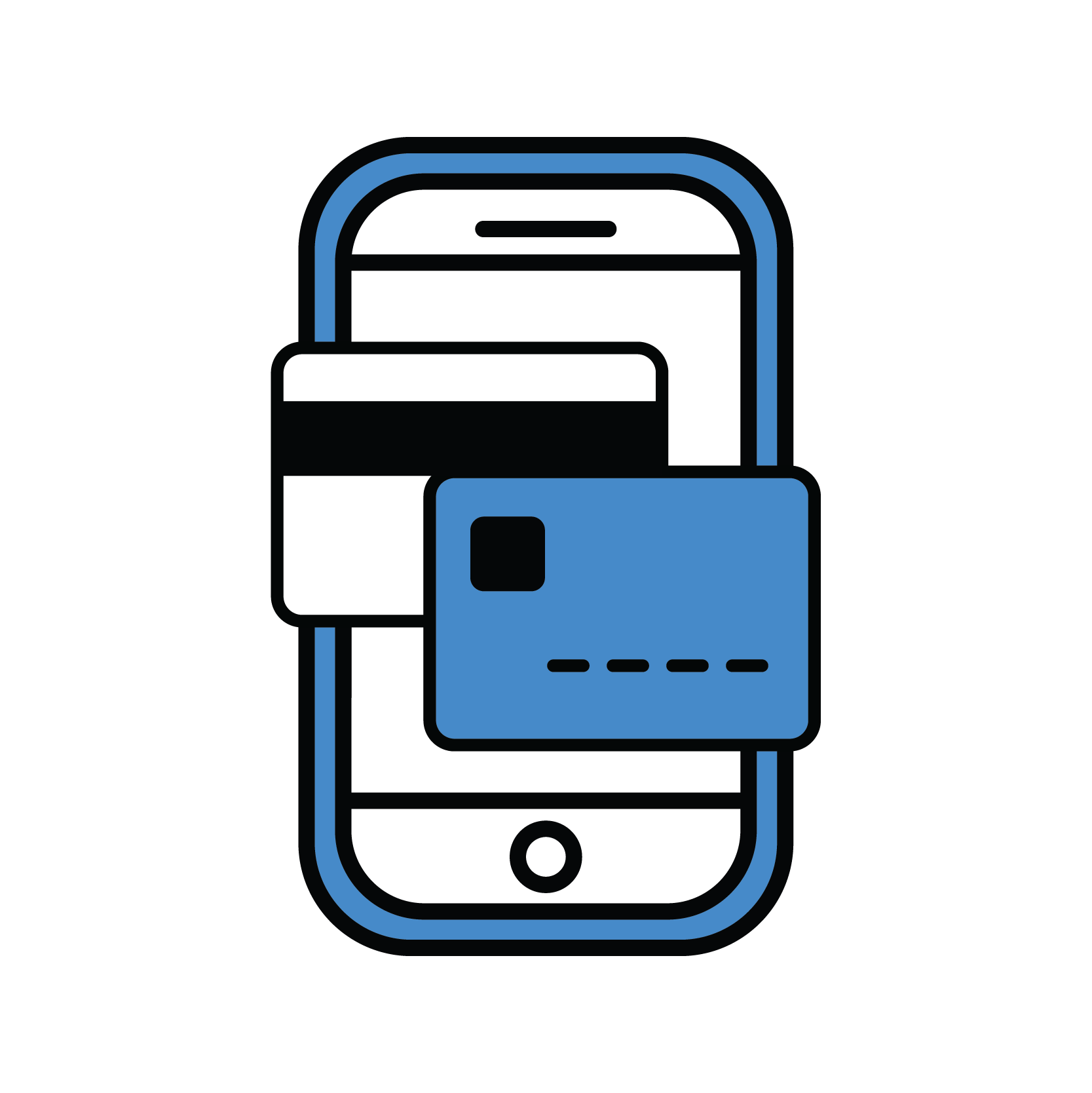 Cellphone with Cards Icon